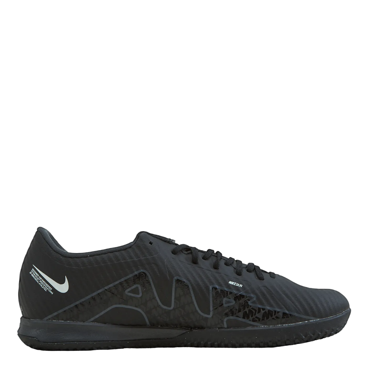 NIKE MERCURIAL ZOOM VAPOR 15 ACADEMY IC INDOOR/COURT SOCCER SHOES BLACK/DK SMOKE GREYSUMMIT WHITEVOLT