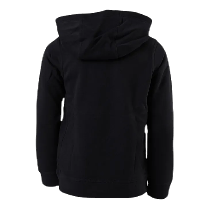 Nike Sportswear Club Fleece Big Kids’ Pullover Hoodie BLACK/LT SMOKE GREY