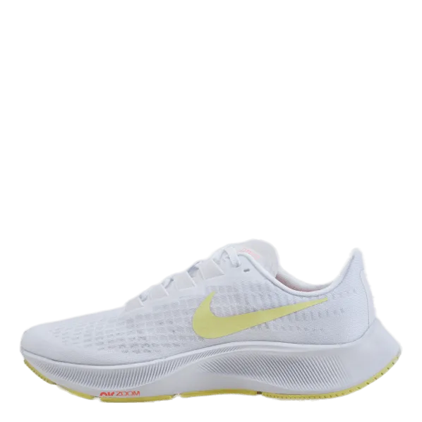 NIKE WMNS AIR ZOOM PEGASUS 37 WHITE/LT ZITRONBRIGHT MANGO