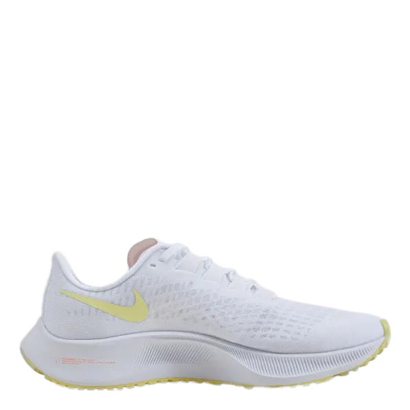 NIKE WMNS AIR ZOOM PEGASUS 37 WHITE/LT ZITRONBRIGHT MANGO
