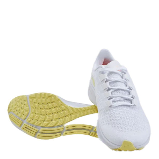NIKE WMNS AIR ZOOM PEGASUS 37 WHITE/LT ZITRONBRIGHT MANGO