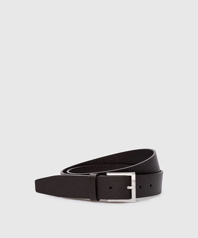 Orciani Micron brown leather strap