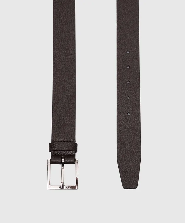 Orciani Micron brown leather strap