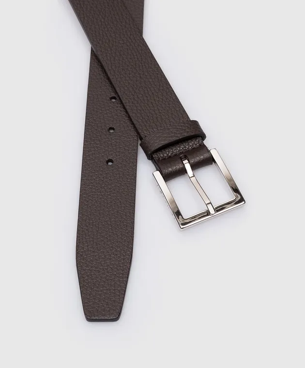 Orciani Micron brown leather strap