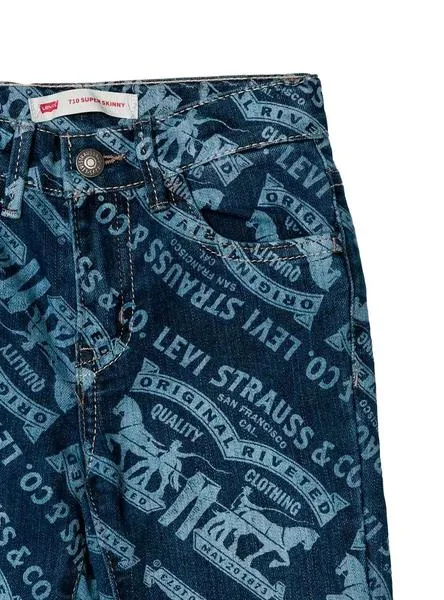 pantalon vaquero levis 710 strauss para niña