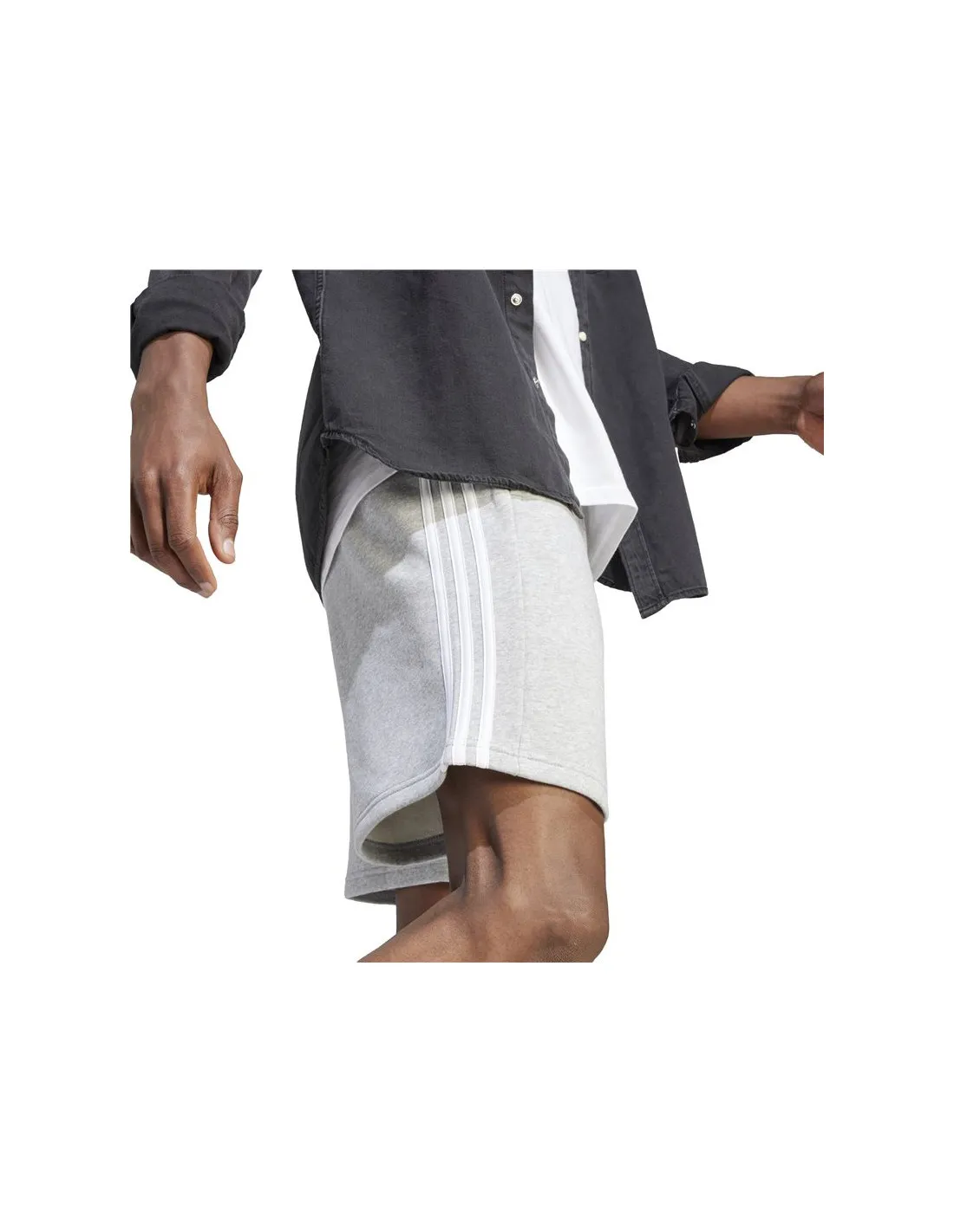 Pantalones adidas Essentials 3 Bandas Hombre Gris