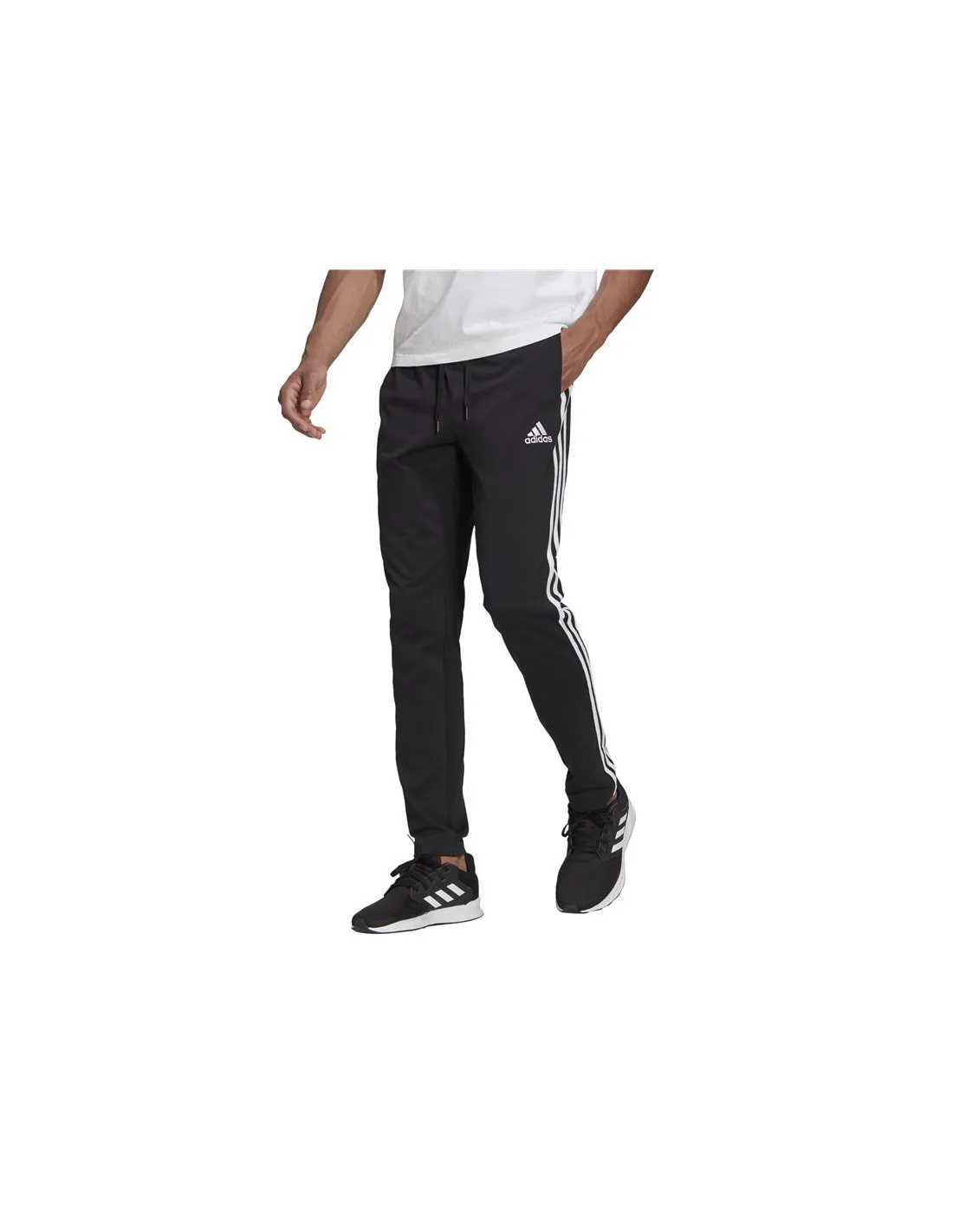Pantalones adidas Essentials 3 Bandas M Black/White
