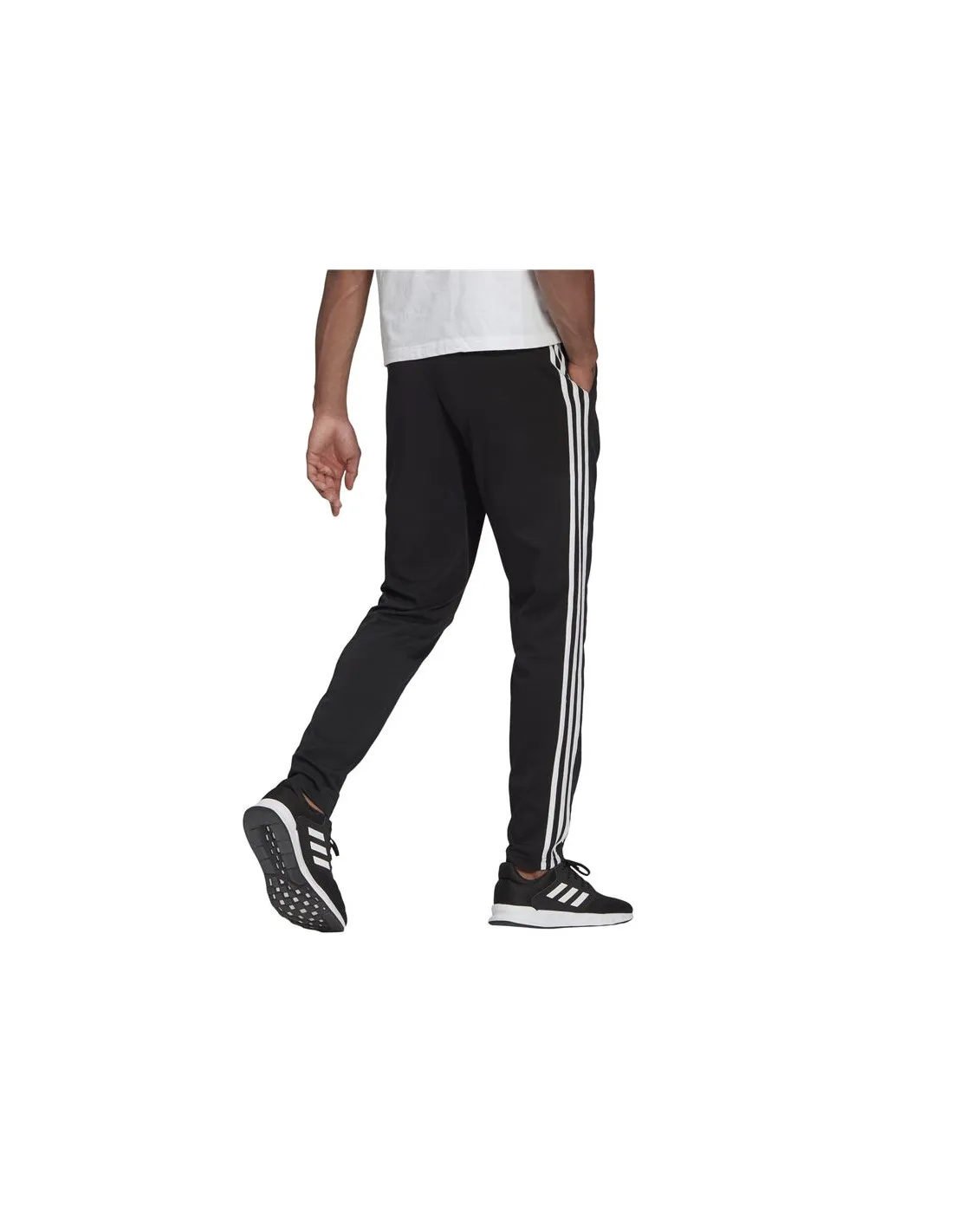 Pantalones adidas Essentials 3 Bandas M Black/White