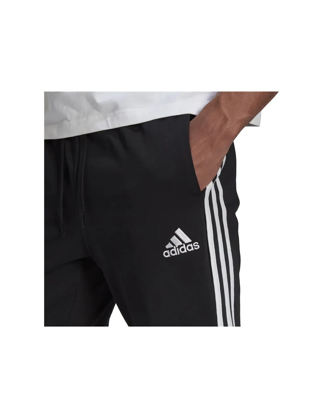 Pantalones adidas Essentials 3 Bandas M Black/White