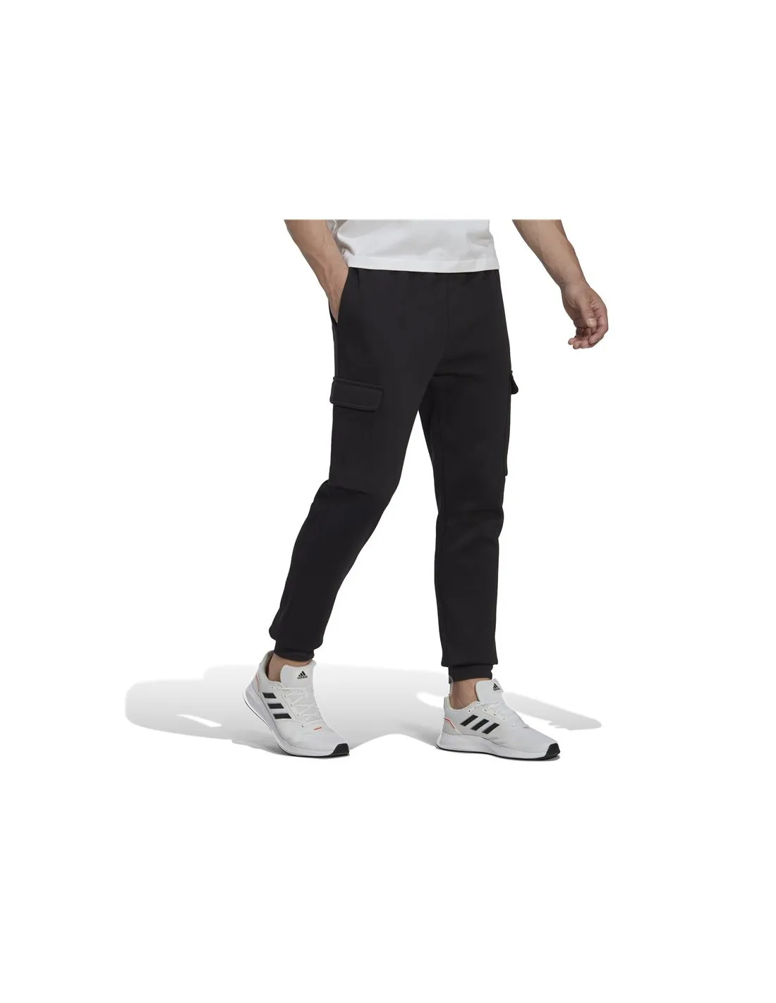 Pantalones adidas Essentials Fleece Hombre Bk