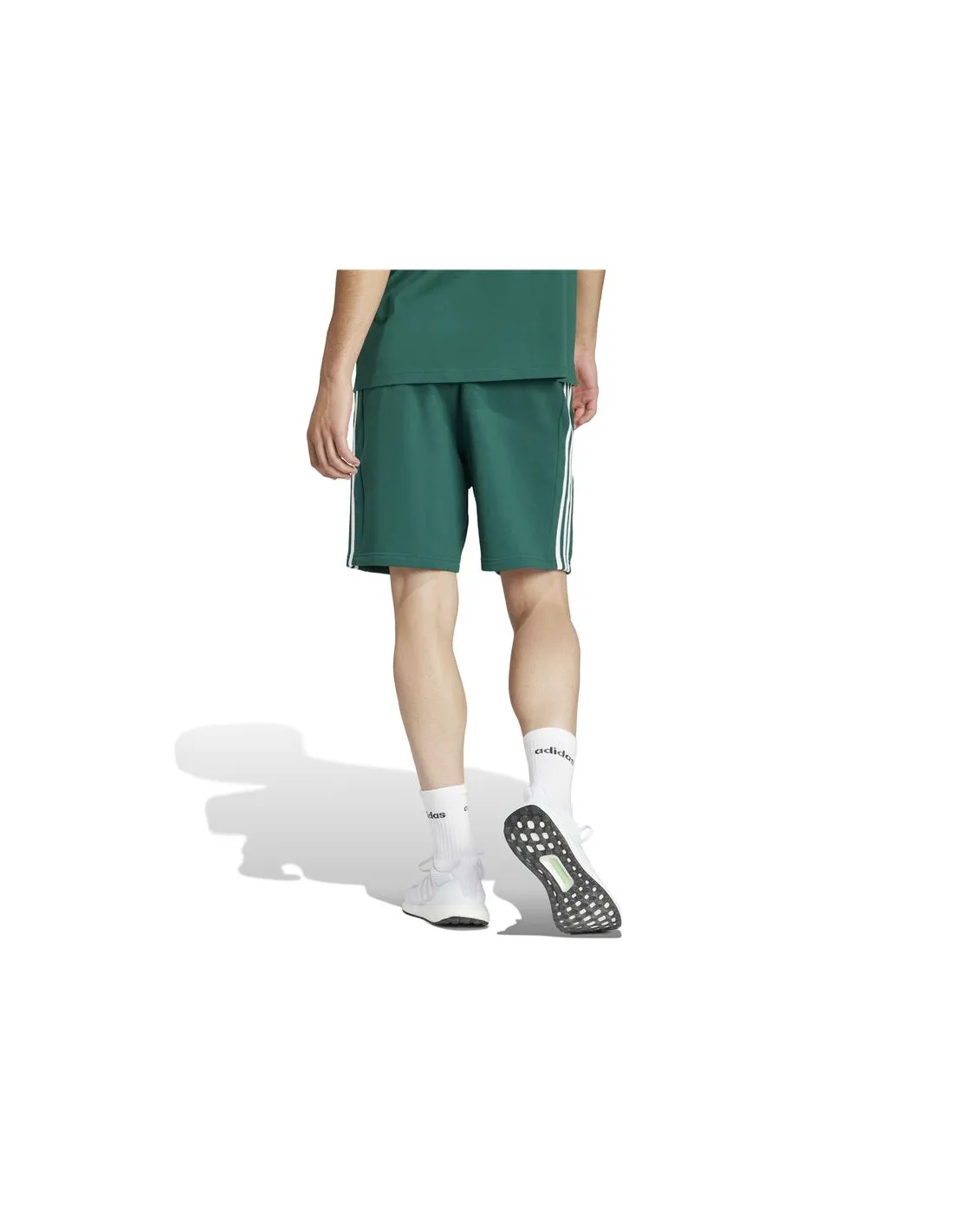 Pantalones adidas Essentials French Terry 3 Bandas Hombre Verde