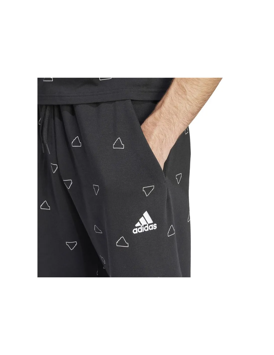Pantalones adidas Essentials Monogram Hombre Negro