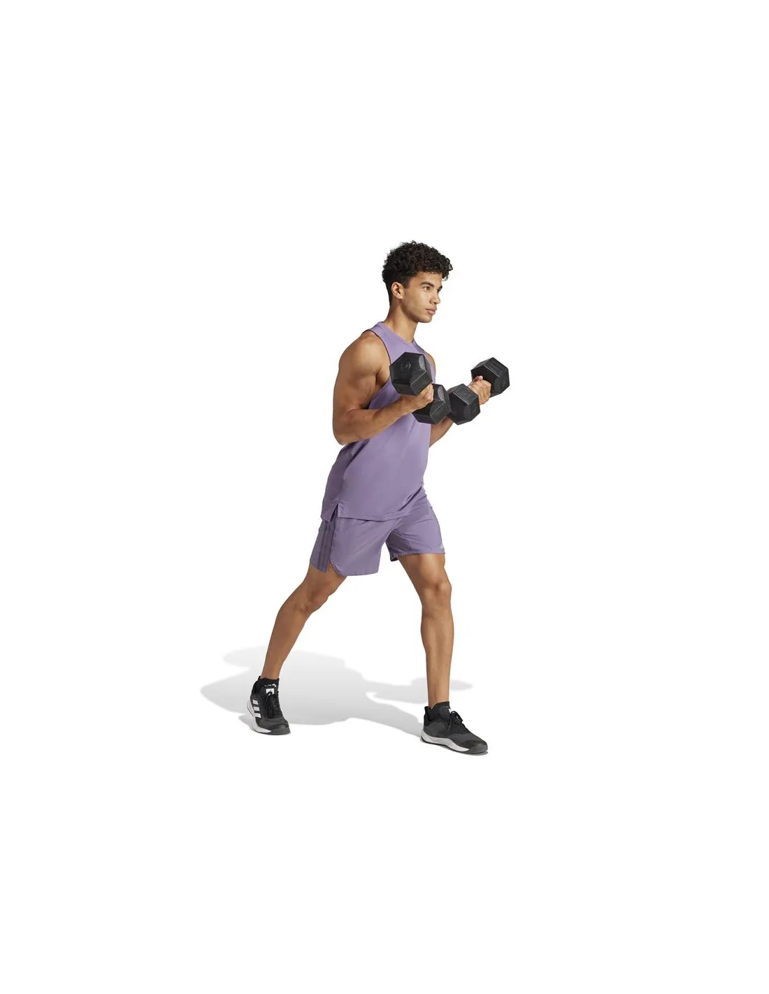 Pantalones de Fitness adidas Essentials Hiit 3 Bandas Hombre Morado