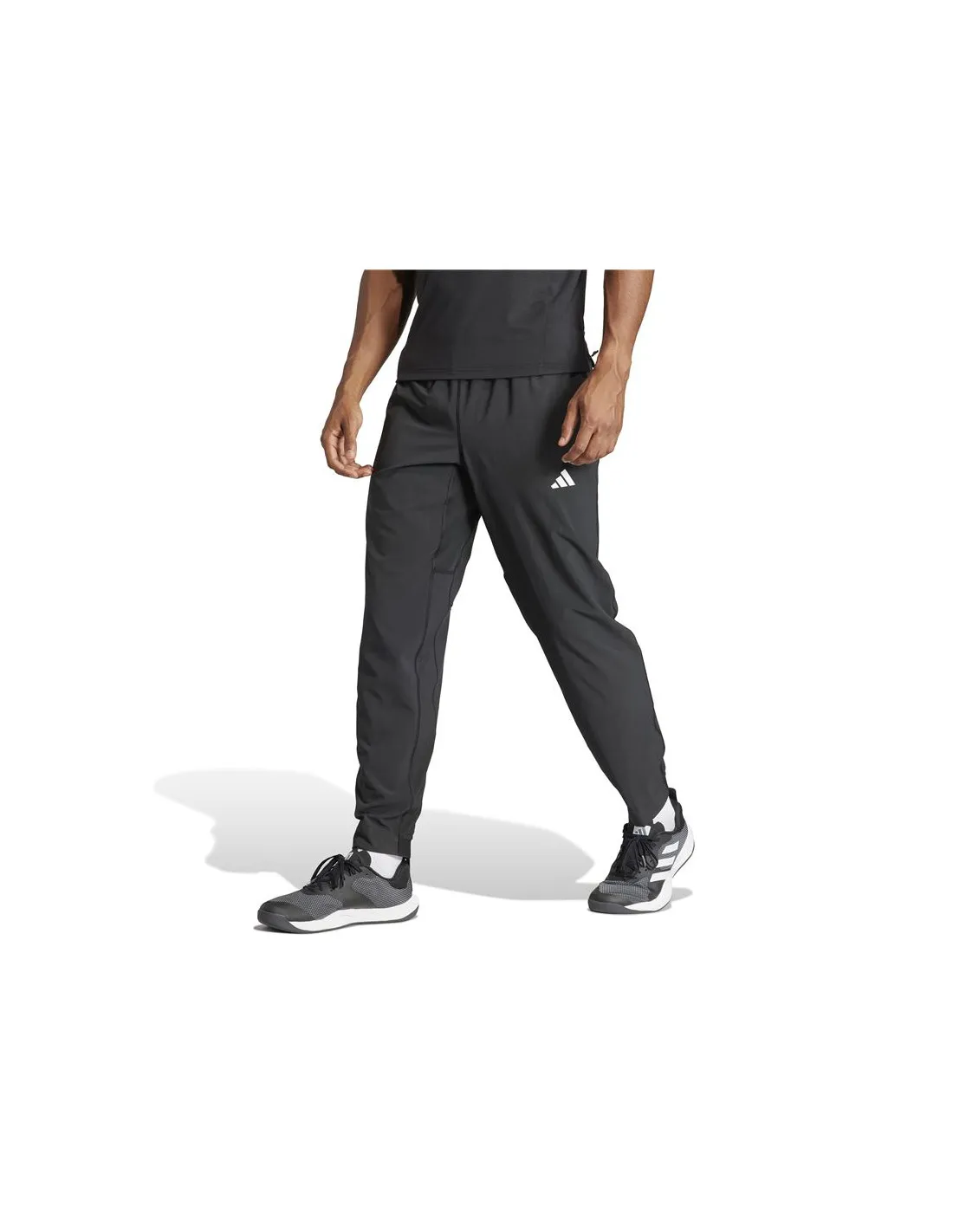 PANTALONES DE FITNESS ADIDAS ESSENTIALS TRES WOVEN HOMBRE NEGRO