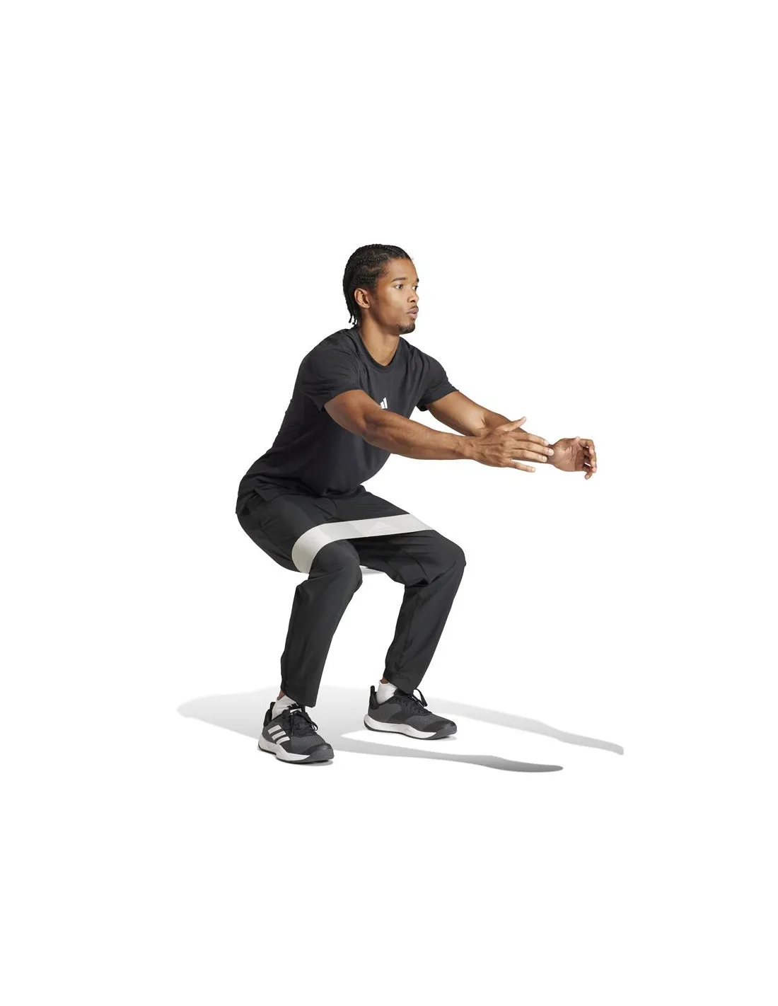 PANTALONES DE FITNESS ADIDAS ESSENTIALS TRES WOVEN HOMBRE NEGRO