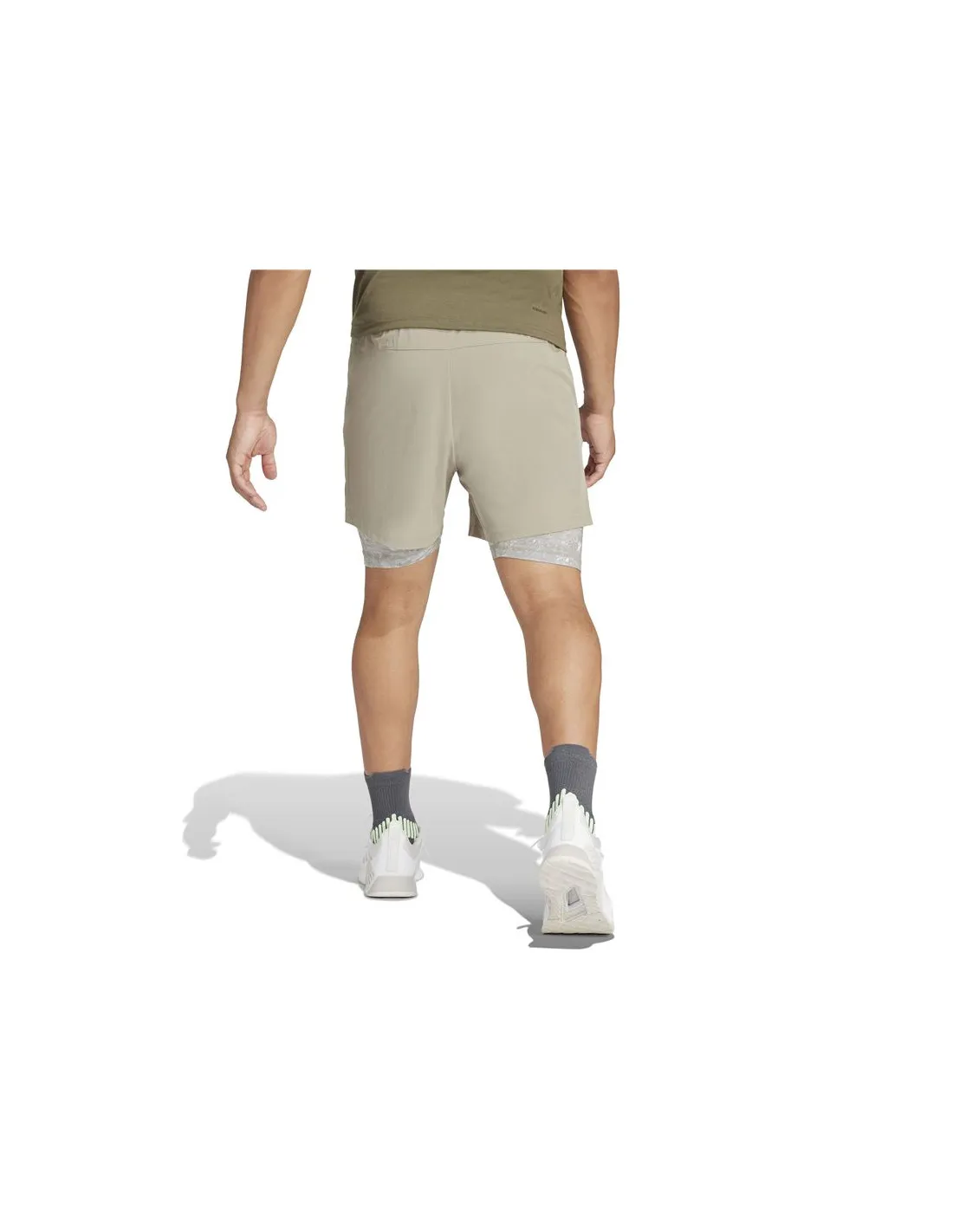 Pantalones de Fitness adidas Essentials Workout 2in1 Hombre Gris