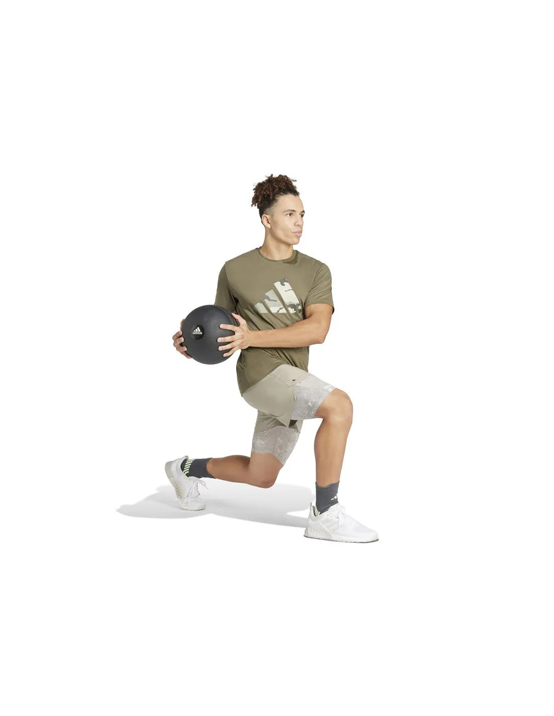 Pantalones de Fitness adidas Essentials Workout 2in1 Hombre Gris