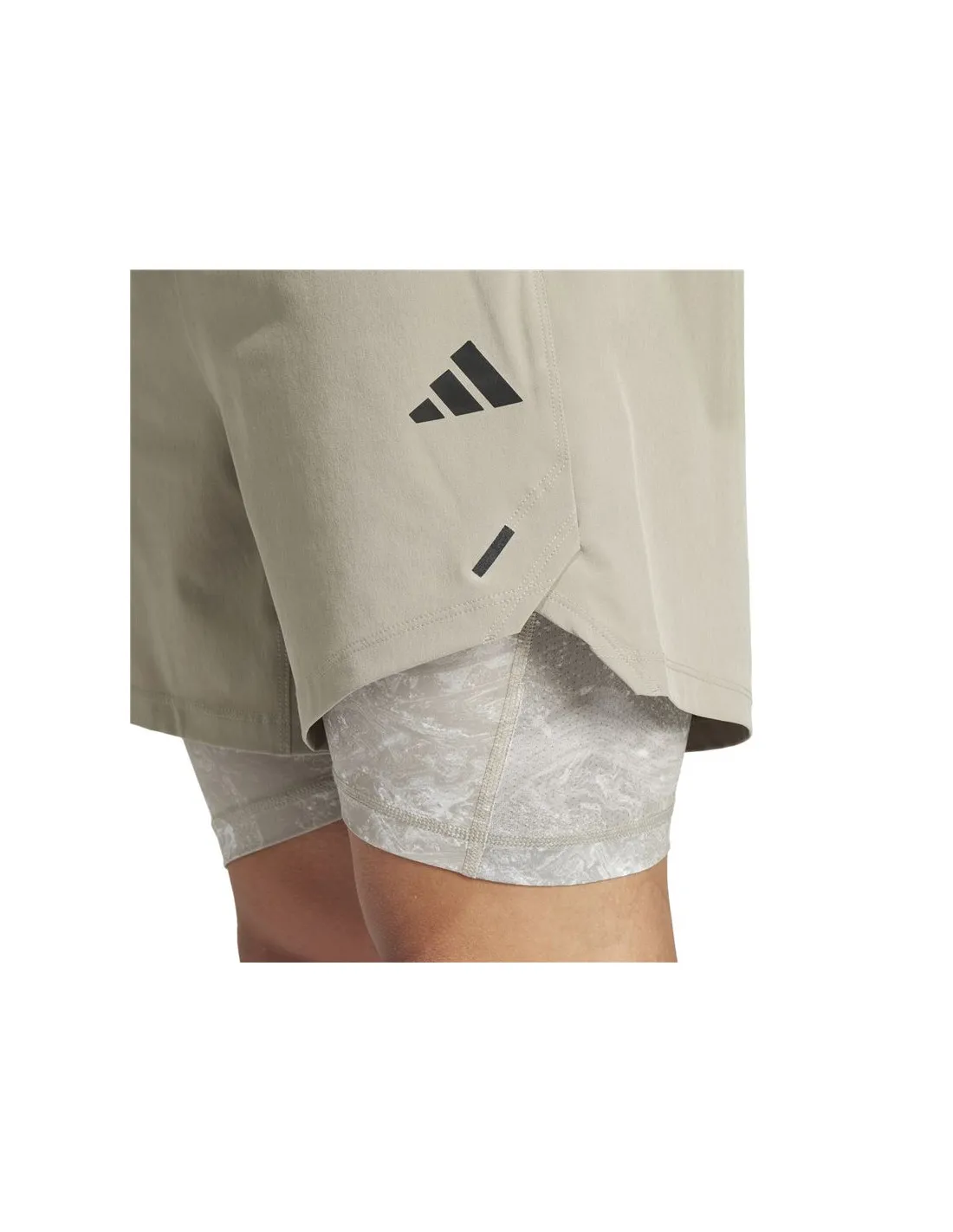 Pantalones de Fitness adidas Essentials Workout 2in1 Hombre Gris