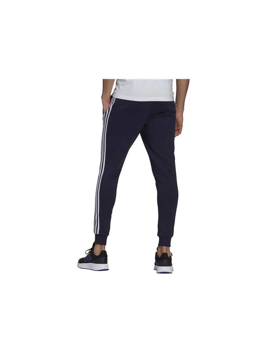 Pantalones largos adidas Essentials Fleece Fitted 3 Bandas M Legend Ink