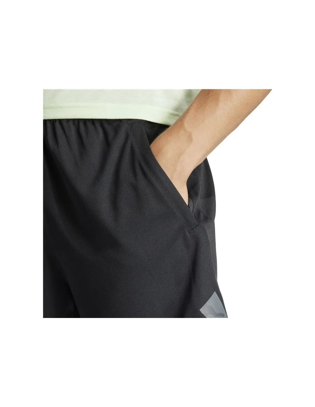 Pantalón adidas Essentials Train Essentials Seasonal Big Logo Hombre Negro