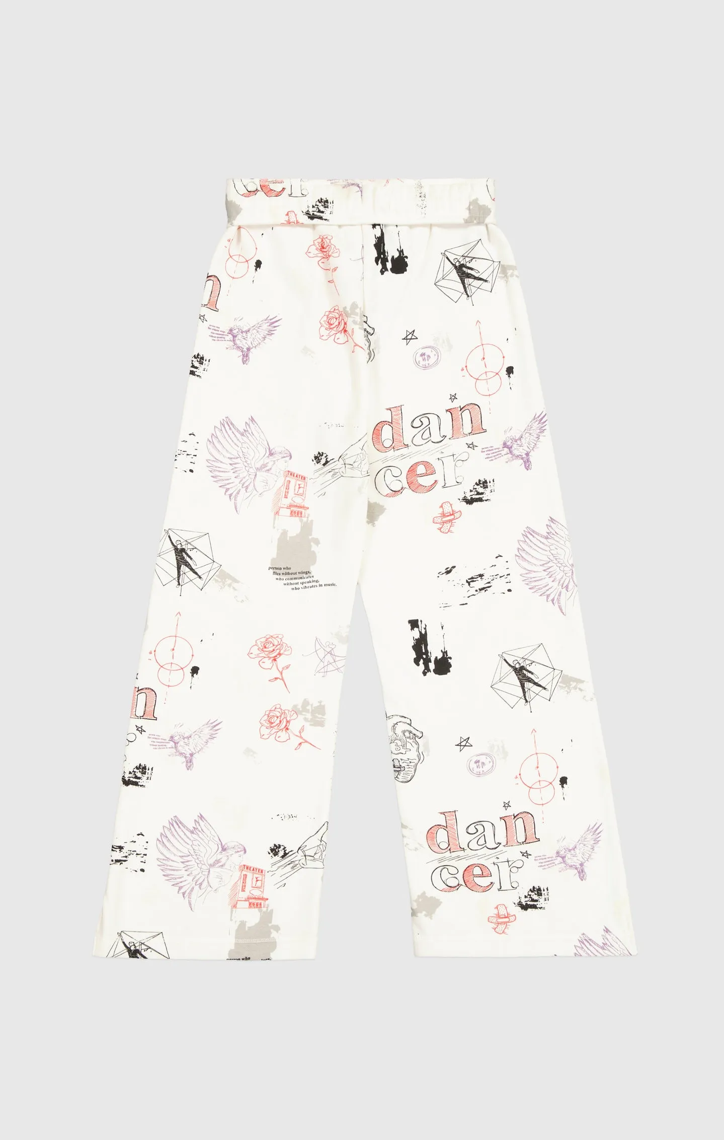 Pantalón de chándal con estampado gráfico integral para niña