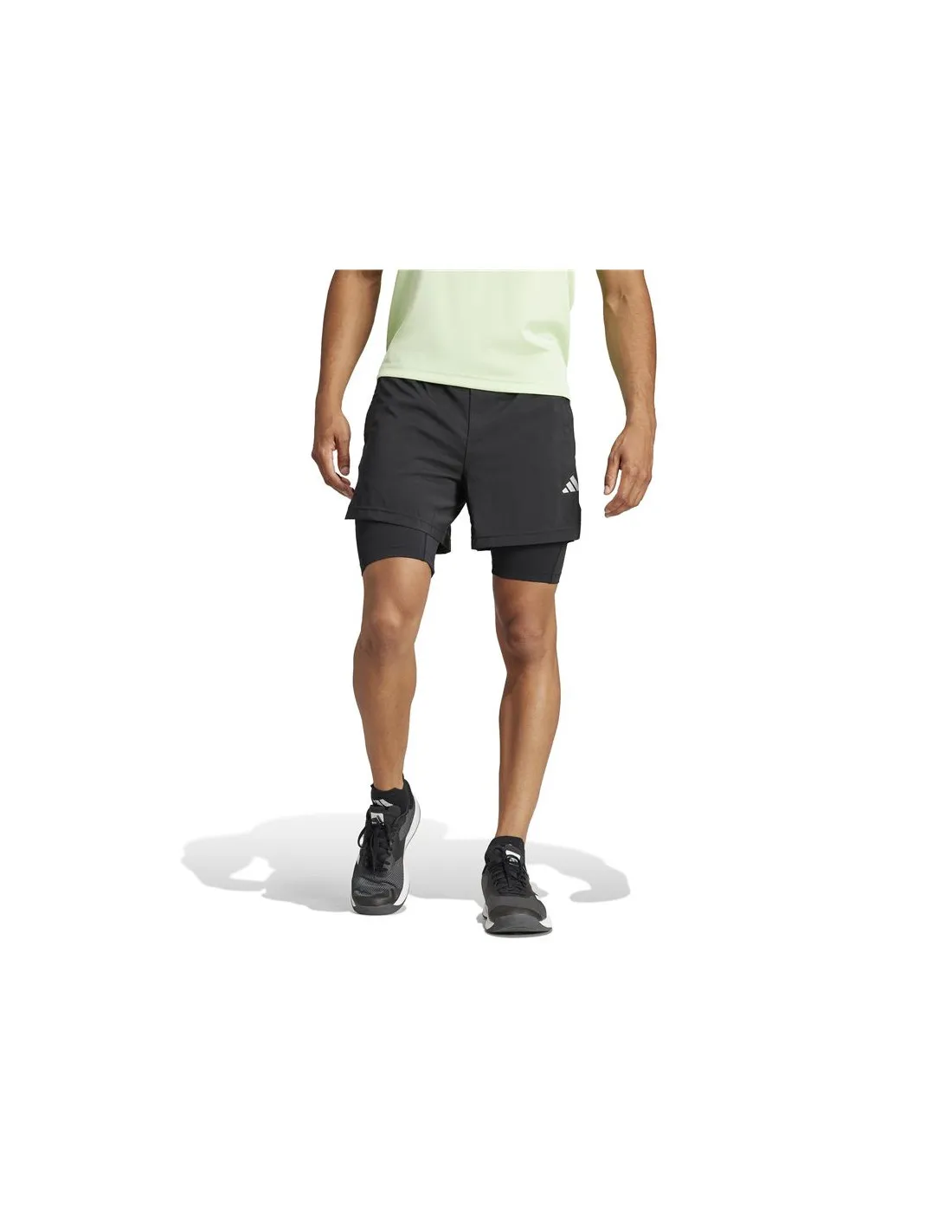 Pantalón de Fitness adidas Essentials Gym+ Wv 2In1 S Hombre Negro