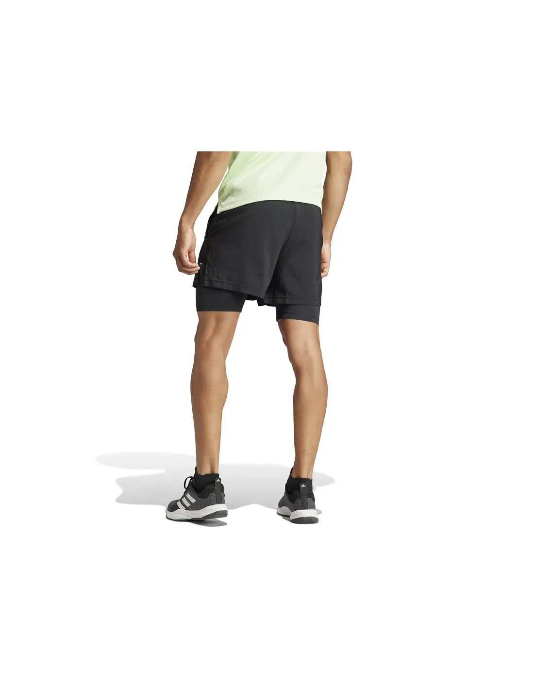 Pantalón de Fitness adidas Essentials Gym+ Wv 2In1 S Hombre Negro