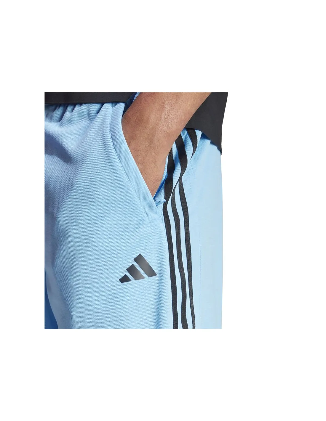 PANTALóN DE FITNESS ADIDAS ESSENTIALS TRESSENTIALS PIQ 3BANDAS HOMBRE AZUL