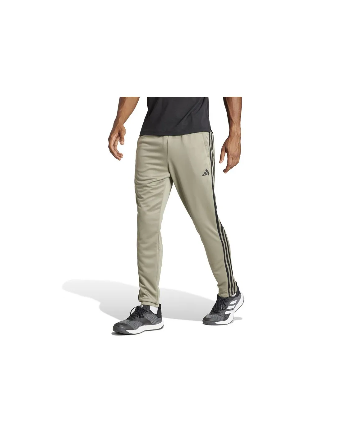 Pantalón de Fitness adidas Essentials Train Esssential Base 3Bandas Hombre Beige