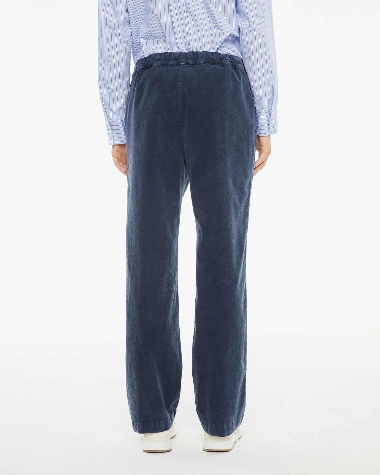 Pantalón de pana efecto denim lavado
