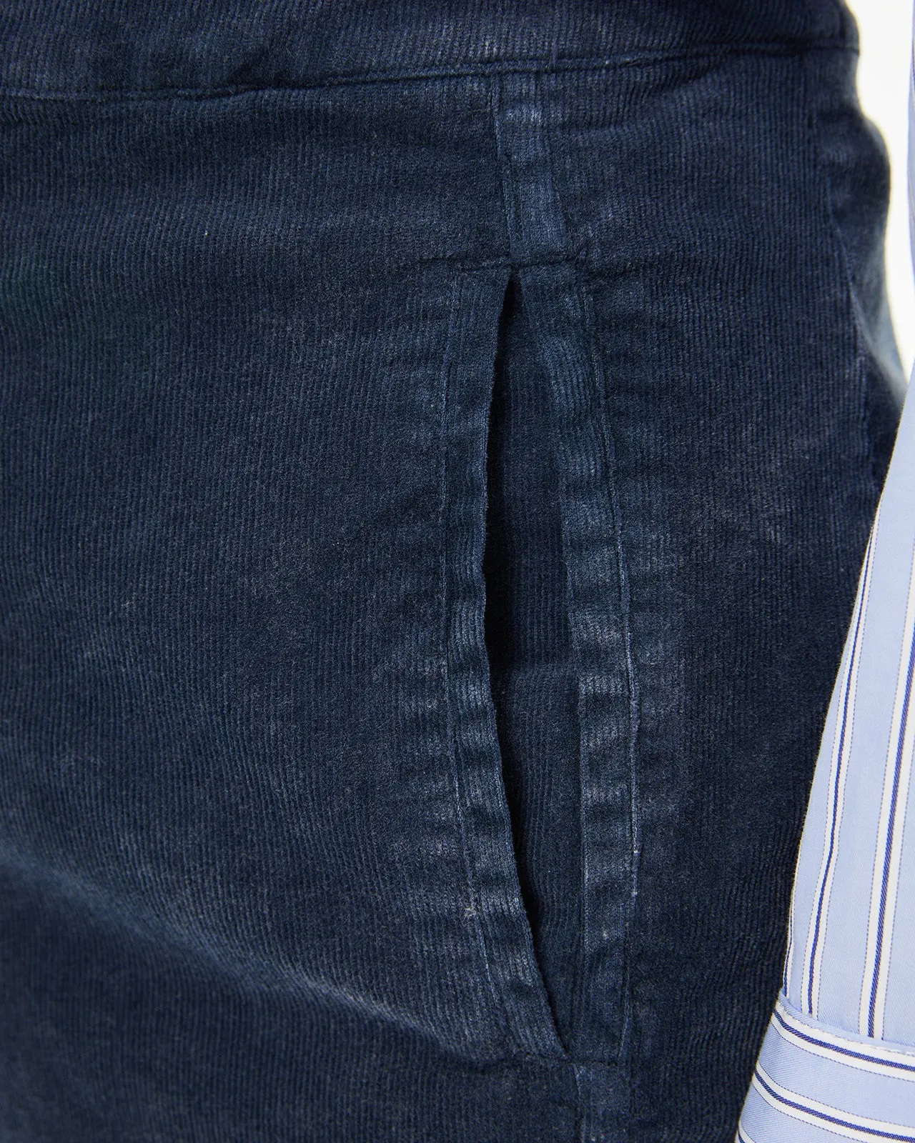 Pantalón de pana efecto denim lavado