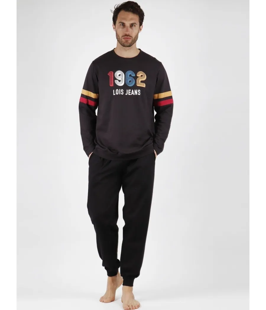Pijama hombre invierno Lois felpa Mexico marengo algodón
