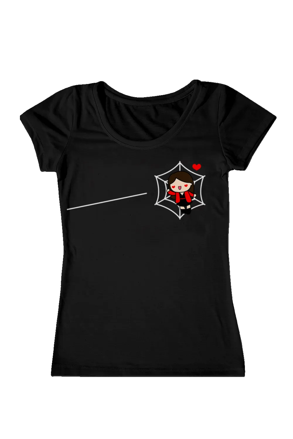 Playera dama. Spider love