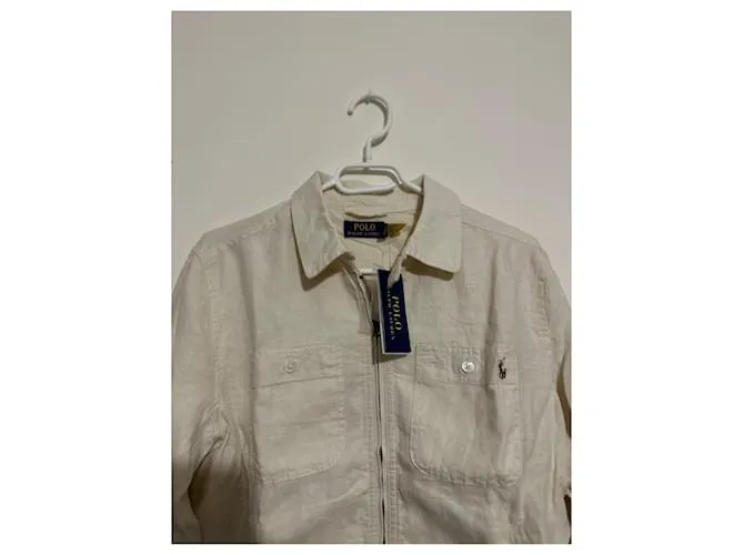 Polo Ralph Lauren Chaquetas Blanco Beige Blanco roto 