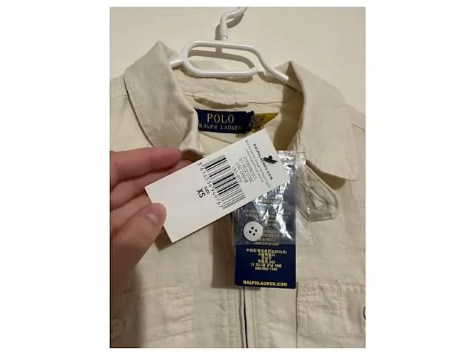 Polo Ralph Lauren Chaquetas Blanco Beige Blanco roto 