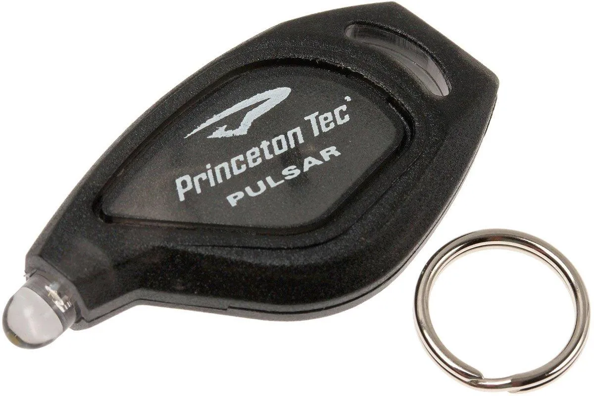 Princeton Tec Pulsar, linterna con llavero, negro