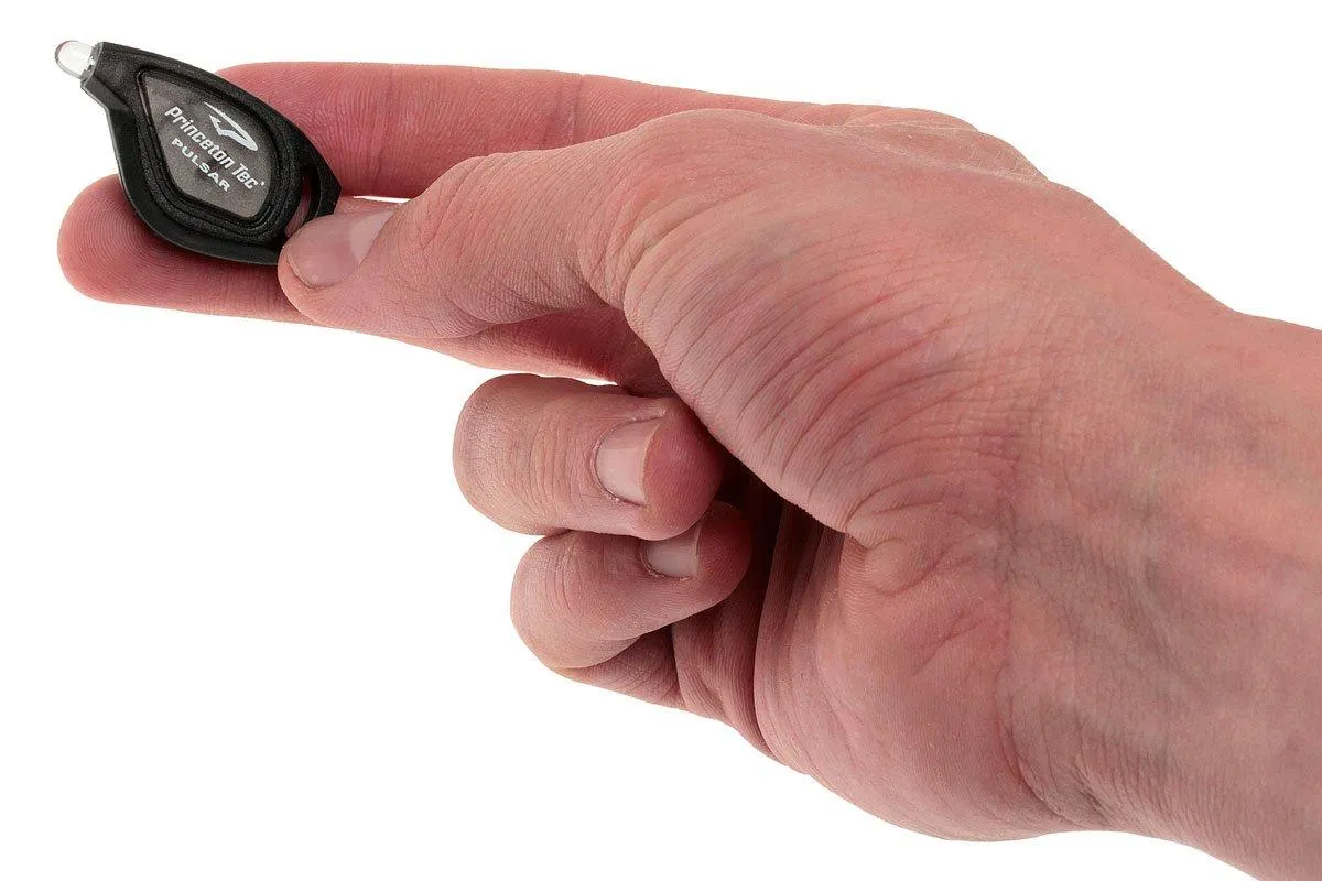 Princeton Tec Pulsar, linterna con llavero, negro