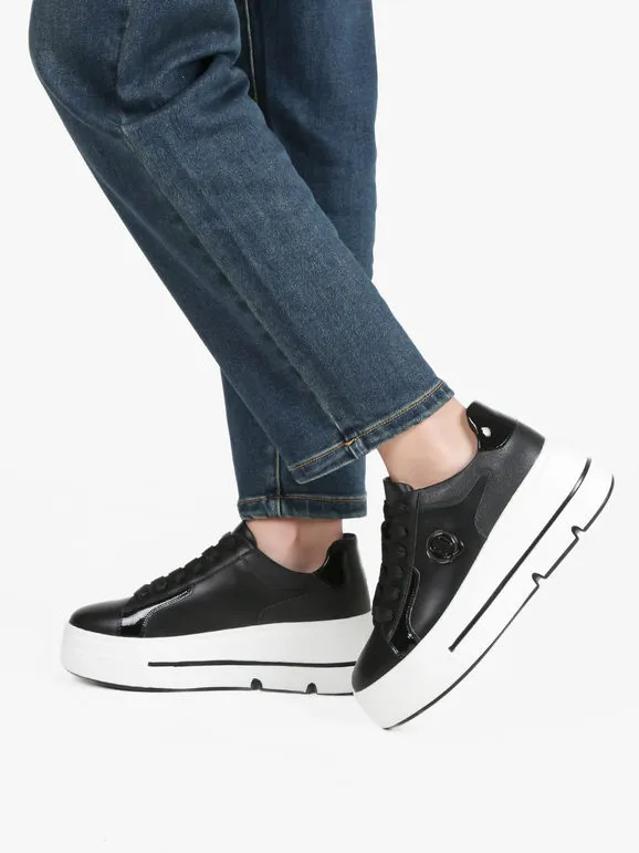 Queen Helena Zapatillas de mujer de rayas con plataforma.