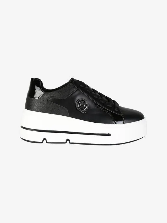 Queen Helena Zapatillas de mujer de rayas con plataforma.