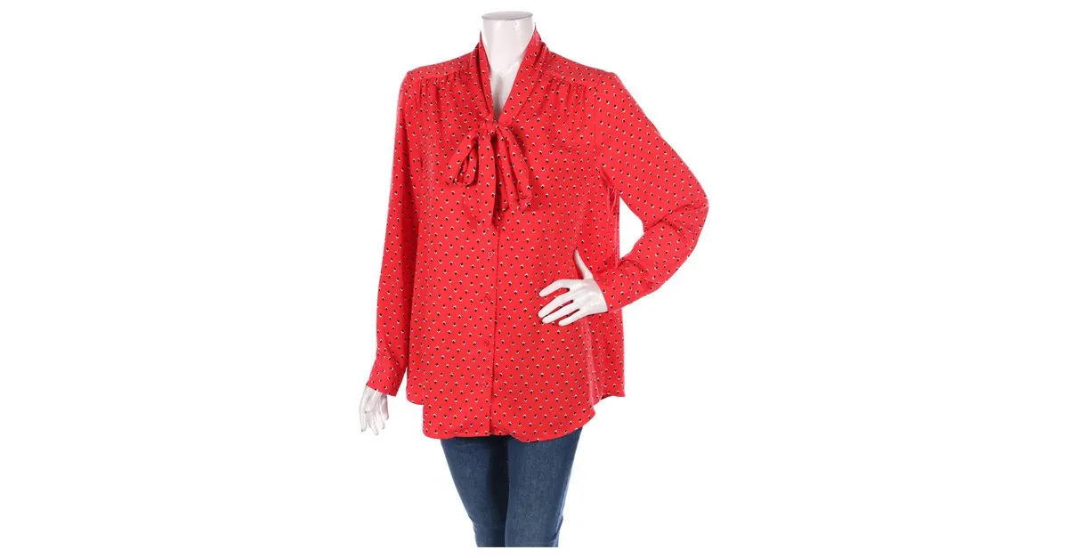 Rachel Zoe Tops Negro Roja 
