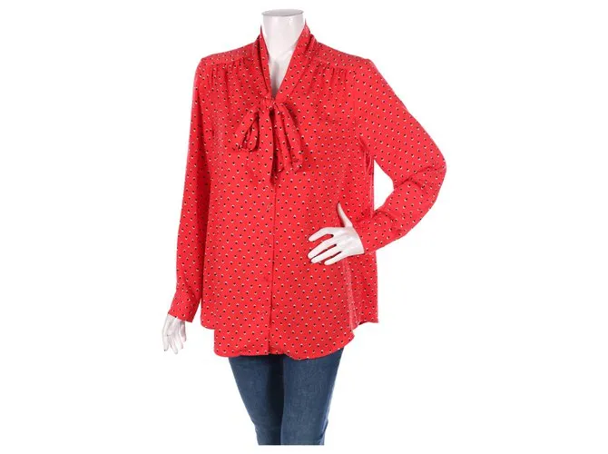Rachel Zoe Tops Negro Roja 