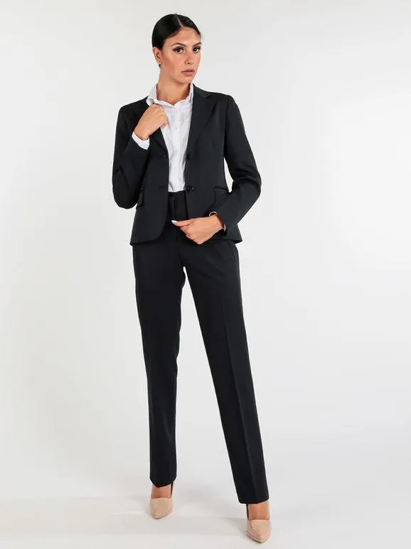 Radaus Pantalón clásico de pierna recta para mujer