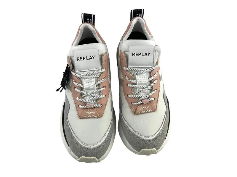Replay | Sneakers/tenis mujer con cordones Athena blancos