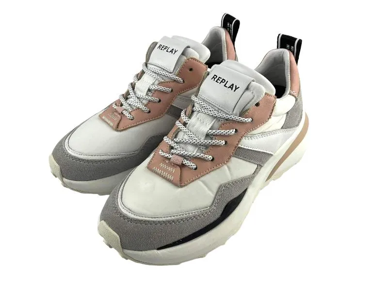 Replay | Sneakers/tenis mujer con cordones Athena blancos