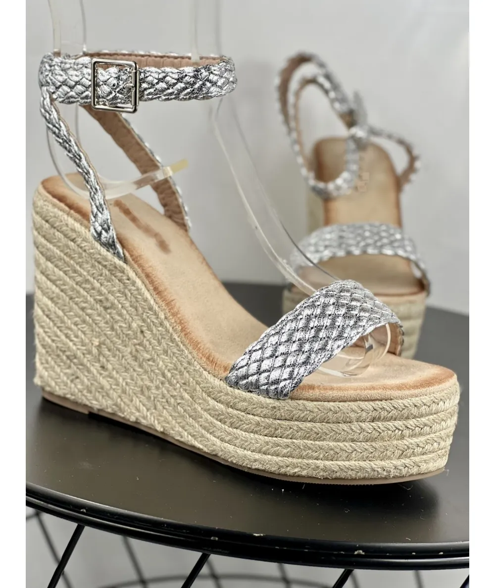 SANDALIA MUJER TRENZA PLATAFORMA 23