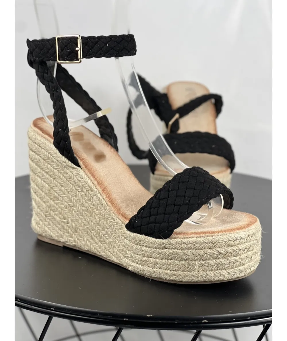 SANDALIA MUJER TRENZA PLATAFORMA 23