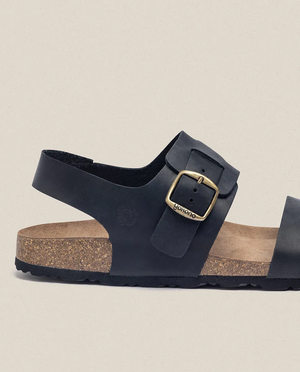 Sandalia plana Macam 216 negro