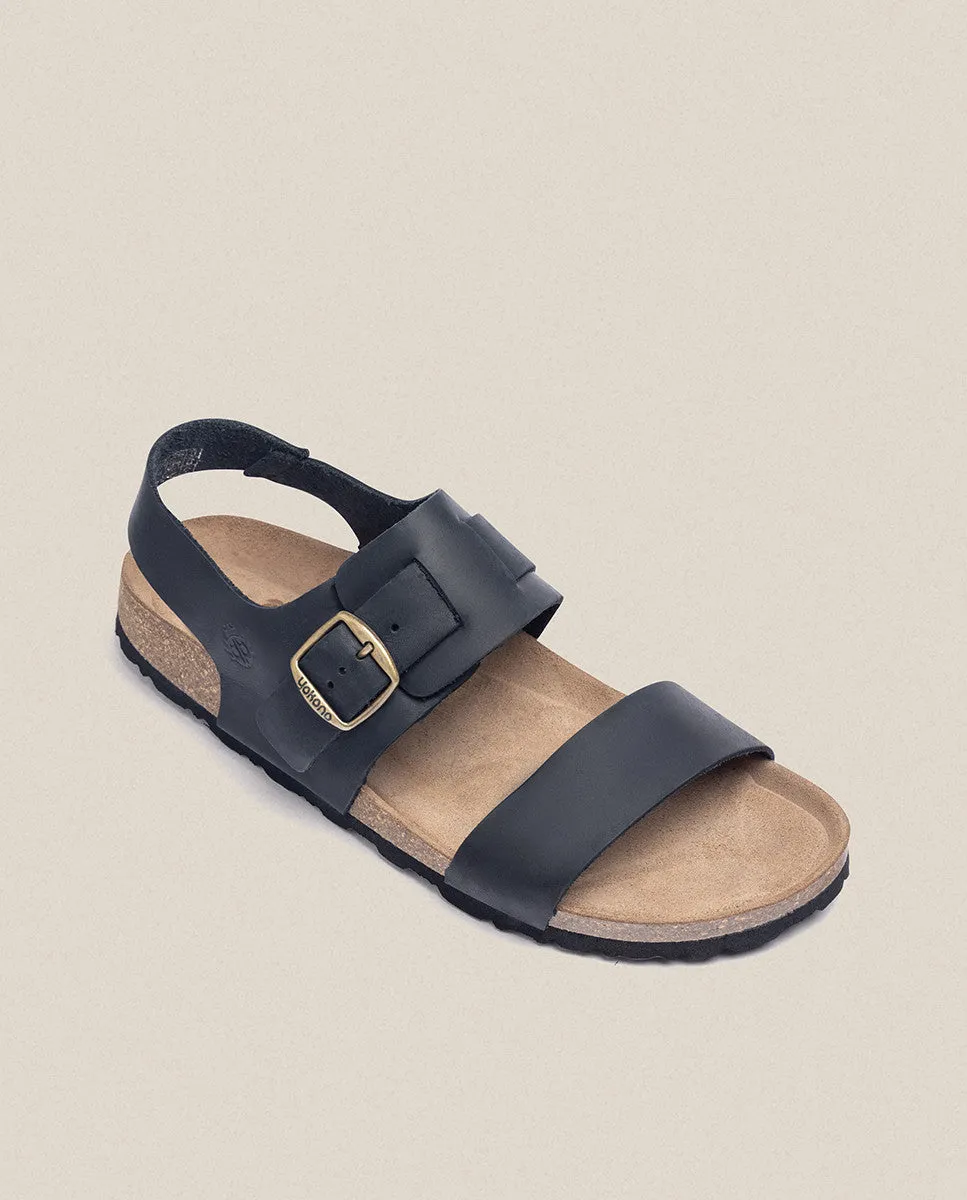 Sandalia plana Macam 216 negro