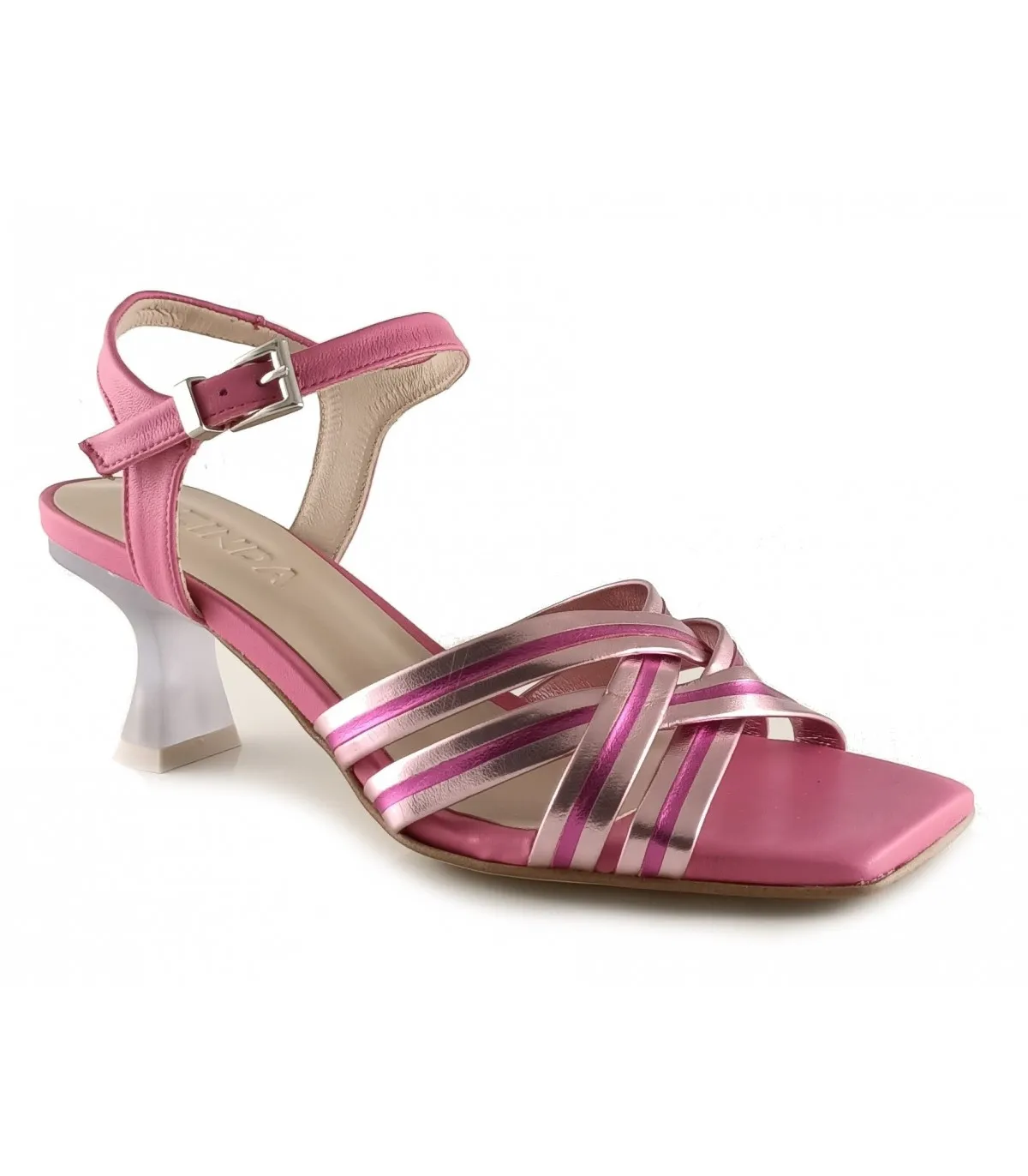 Sandalias en rosa para mujer