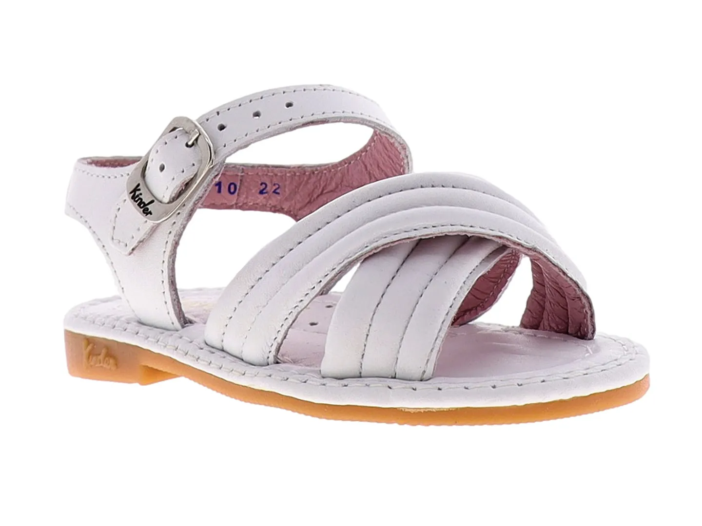 Sandalias Kinder 6644 Blanco Para Niña